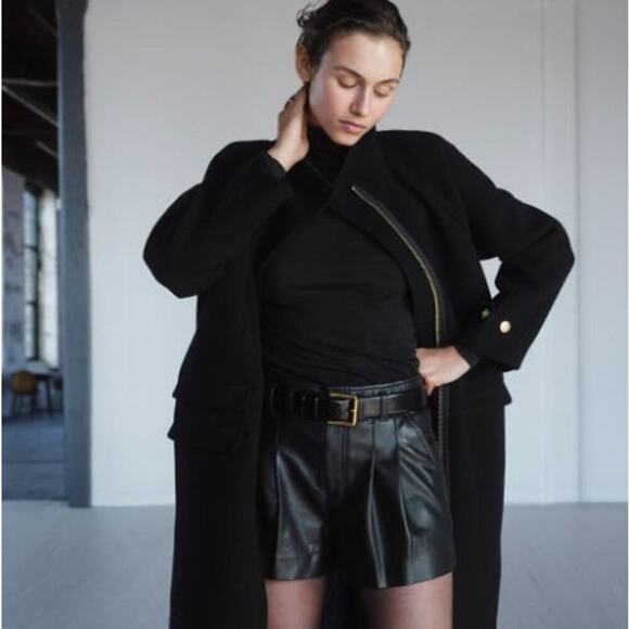 JCrew Womens Italian Stadium-Cloth Wool Blend Toscana Coat CE180 Black Sze 6 NWT - Picture 2 of 9